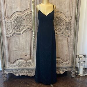 Emmanuel Ungaro Elegant Black Spaghetti Strap Dress Size 8